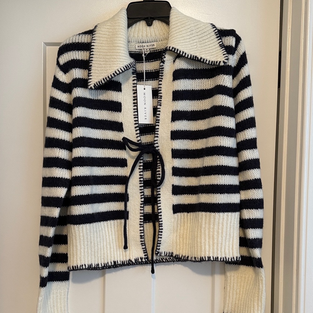 Moon river stripped cardigan